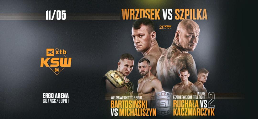 XTB KSW 94: gdzie obejrzeć? Transmisja TV, Online (11.05.2024)